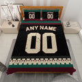 Custom Quilt Sets Arizona Jersey Personalized Ice hockey Premium Quilt Bedding for Men Women
