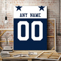Dallas Jersey Custom Canvas Print Wall Art for Boy Girl Men Women Football Personalized Canvas Art