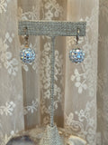 Disco Ball Drop Earrings – Retro 70s Glam Sparkle