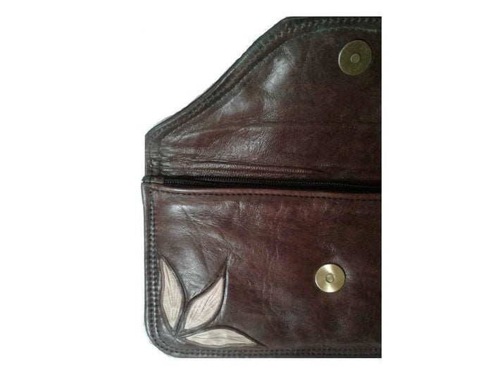 Lssan Clutch - Brown - Lssan Clutches | Moroccan Corridor