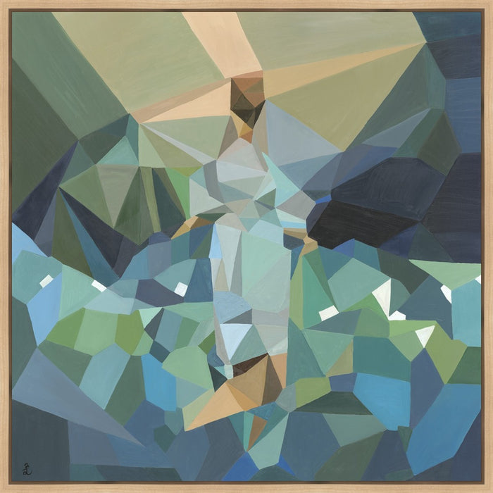 Gallery Wrapped Canvas / 35 X 35 / Maple Wood Float Frame