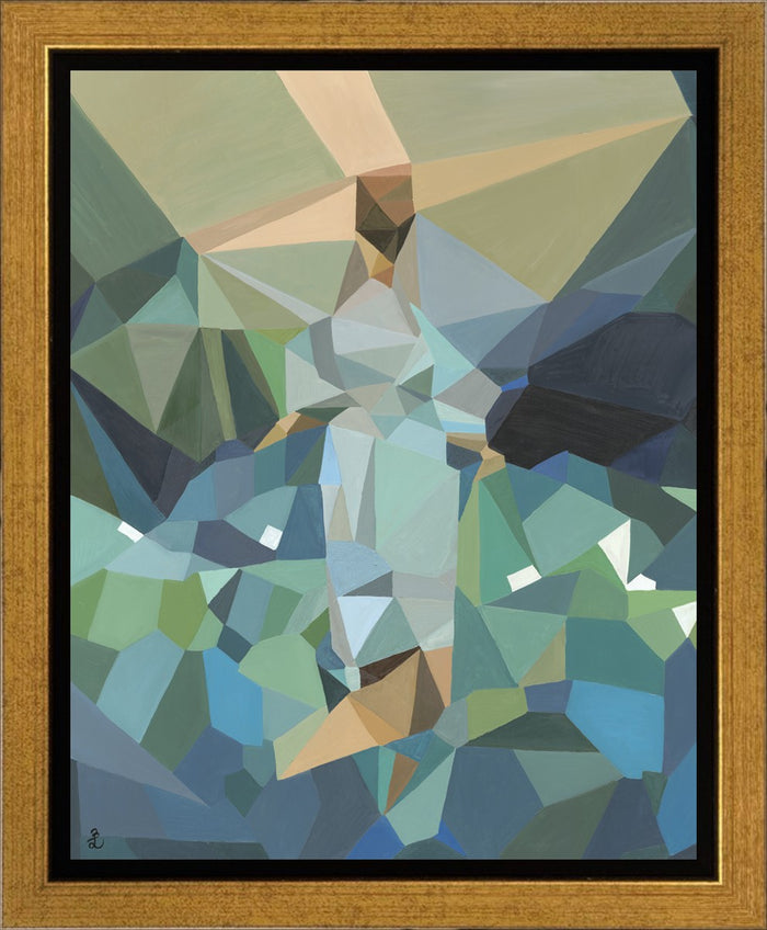 Gallery Wrapped Canvas / 8 X 10 / Gold Float Frame