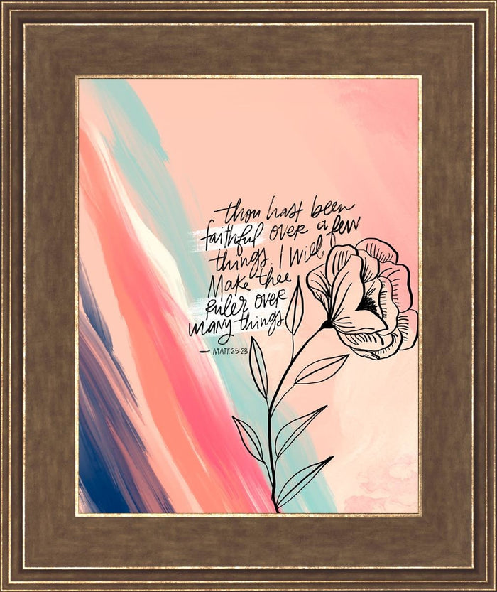 Faithful Open Edition Print / 11 X 14 Gold 15 3/4 18 Art