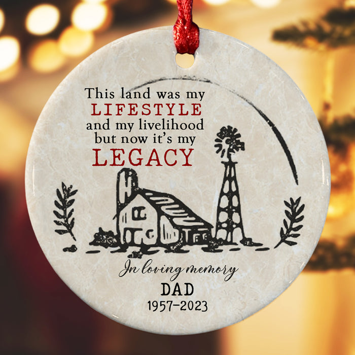 Farming in Heaven Ornament