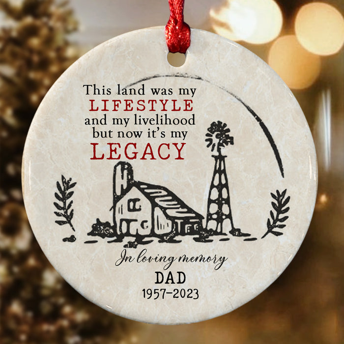 Farming in Heaven Ornament
