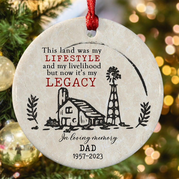 Farming in Heaven Ornament