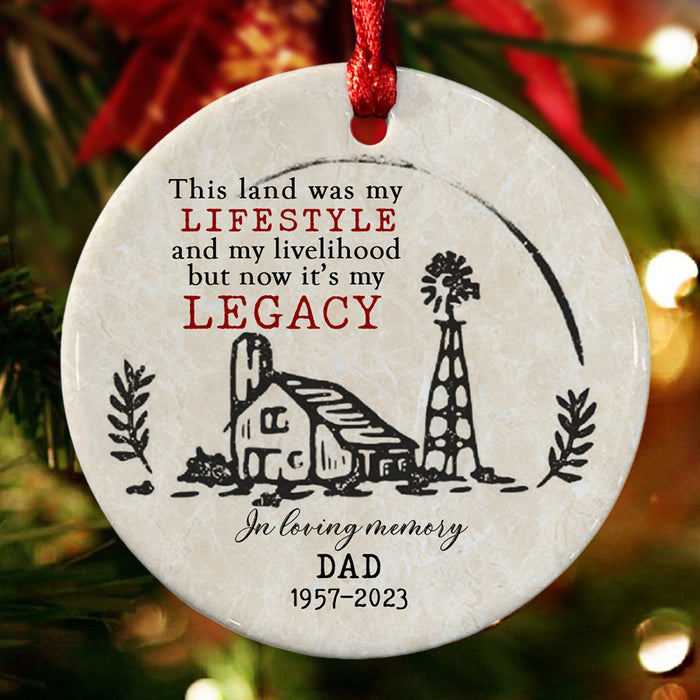 Farming in Heaven Ornament
