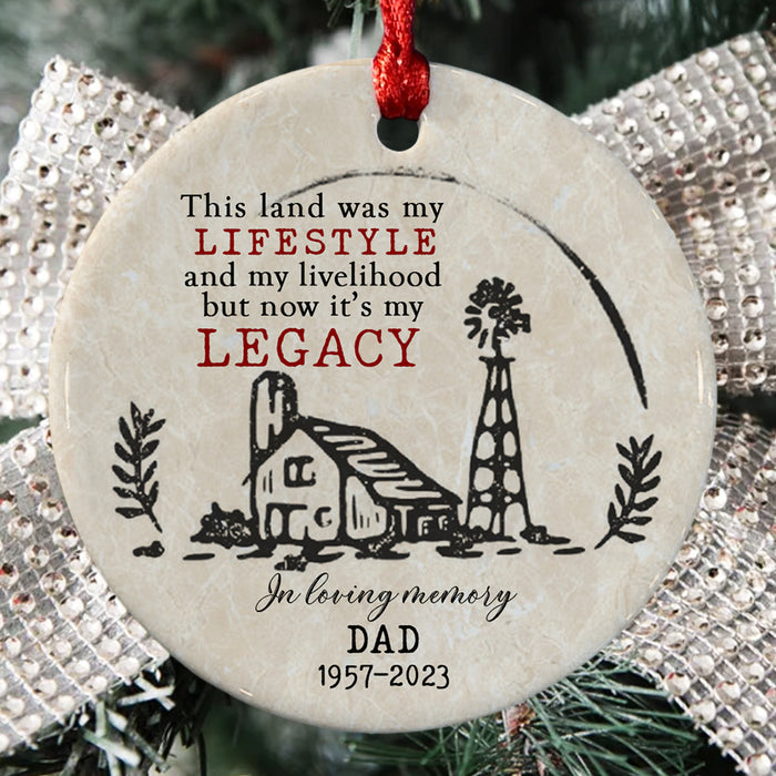 Farming in Heaven Ornament
