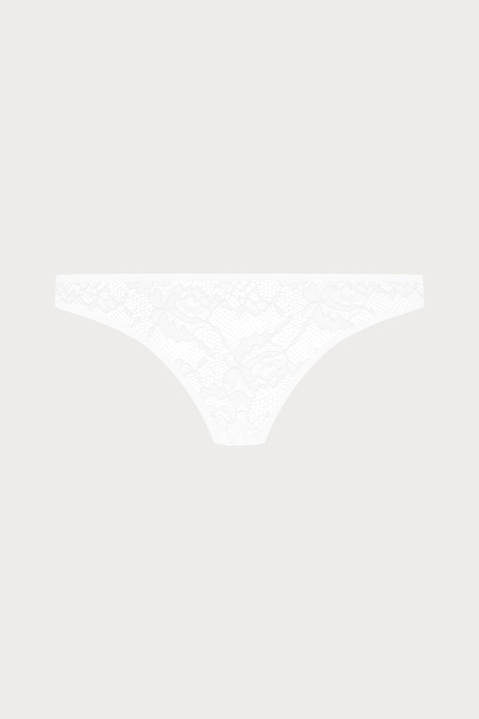 Maison Close Flashback Lace Open Mini Brief White