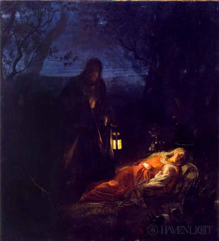 Flight Into Egypt Open Edition Canvas / 19 X 21 Rolled In Tube Art