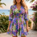 Purple Floral / S