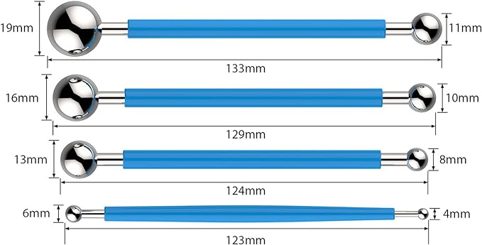 Fondant Modelling Ball Tools