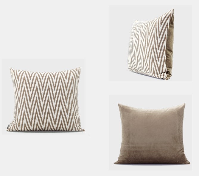 Geometric Modern Throw Pillows for Couch, Large Modern Throw Pillow for Interior Design, Contemporary Modern Sofa Pillows, Simple Decorative Throw Pillows-Paintingforhome