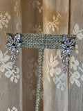 Gleaming Leaflet Bridal Earrings - Swarovski Crystal Vine-Inspired Elegance