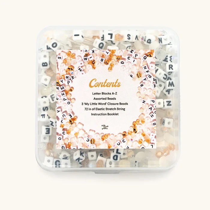 Golden Glow Bead Kit back of box packaging