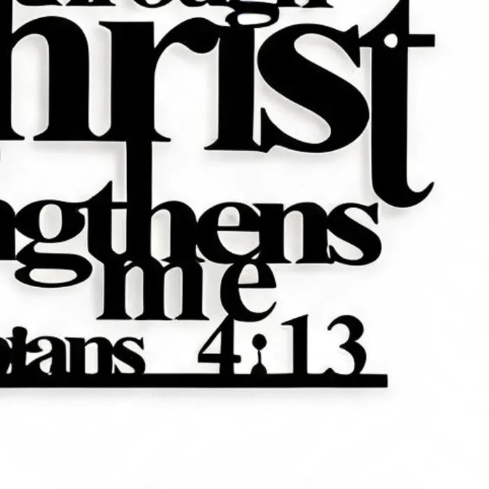 Graceline – Philippians 4:13 Layered Scripture Wall Art