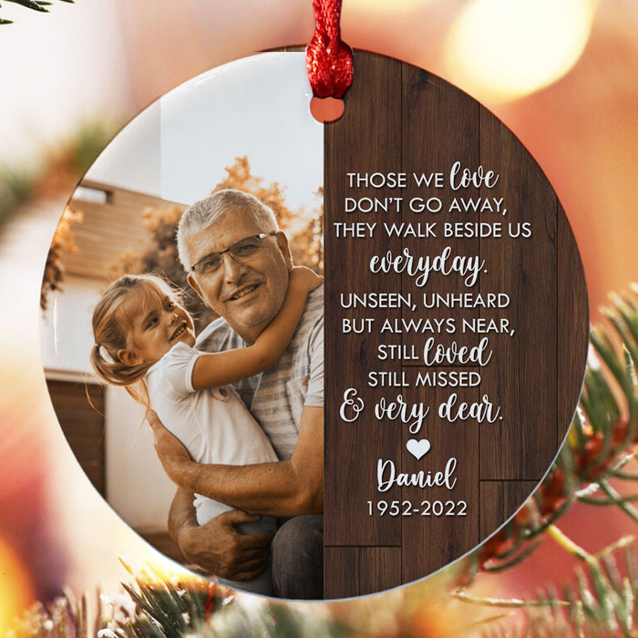 Grandpa Memorial Ornament | Those We Love Don’t Go Away Ornament