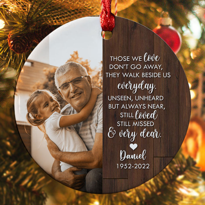Grandpa Memorial Ornament | Those We Love Don’t Go Away Ornament