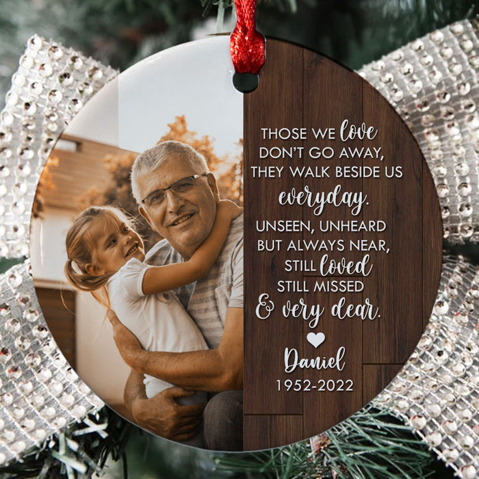 Grandpa Memorial Ornament | Those We Love Don’t Go Away Ornament