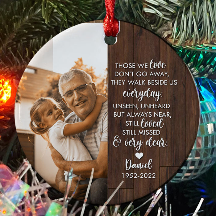 Grandpa Memorial Ornament | Those We Love Don’t Go Away Ornament