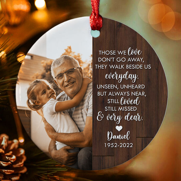 Grandpa Memorial Ornament | Those We Love Don’t Go Away Ornament