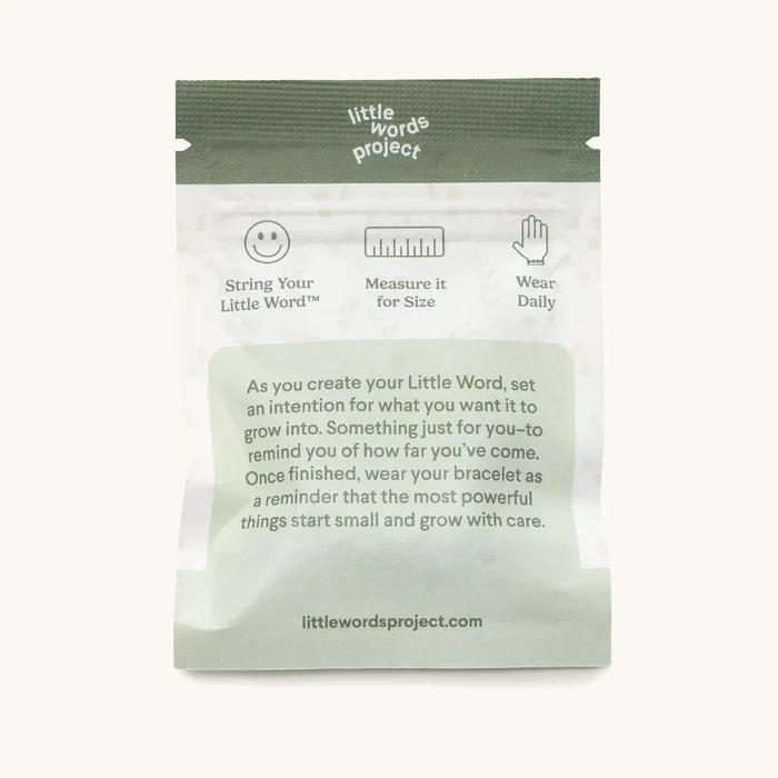Grow Bead Kit — back of packaged bead kit showing instructions and details