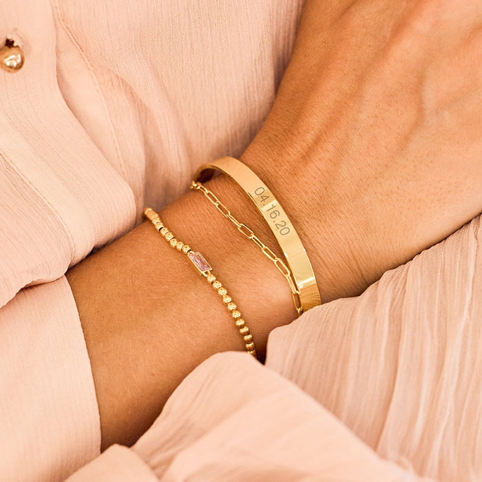 Gwen Date Cuff Bracelet Stack Set