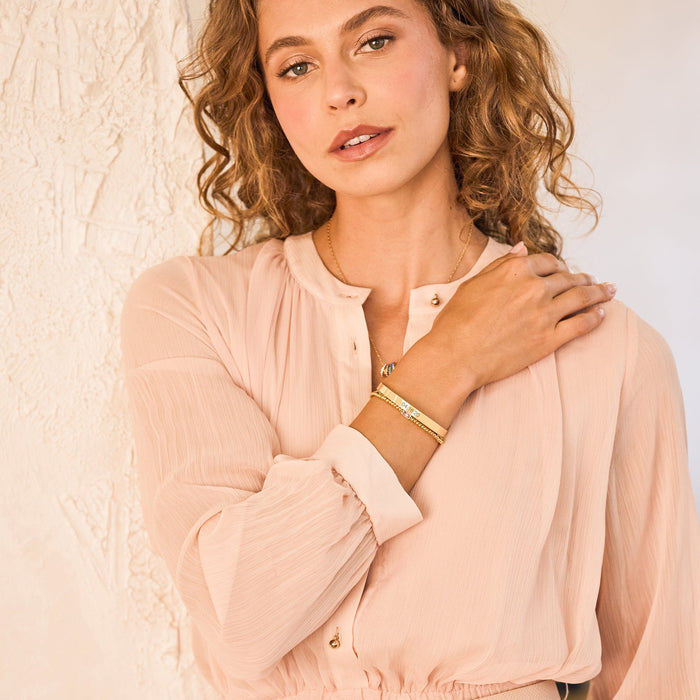 Gwen Date Cuff Bracelet Stack Set