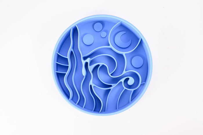 Happy Dingos - Starry Night Slow Feeder Bowl: Sky