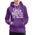 Hello Darkness Funny Coffee Women’s Premium Hoodie - purple