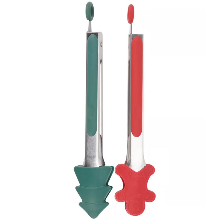 Holiday Baking Tongs S/2