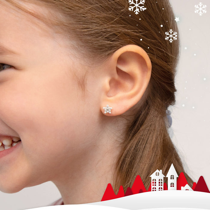 Holiday Magic Kids / Girls Earrings Jewelry Set - Sterling Silver