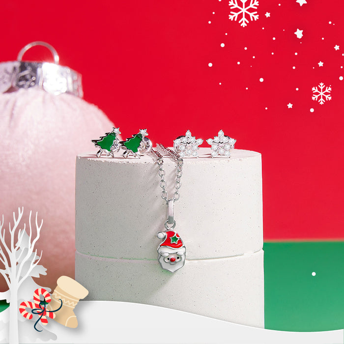 Holiday Magic Kids / Girls Earrings Jewelry Set - Sterling Silver