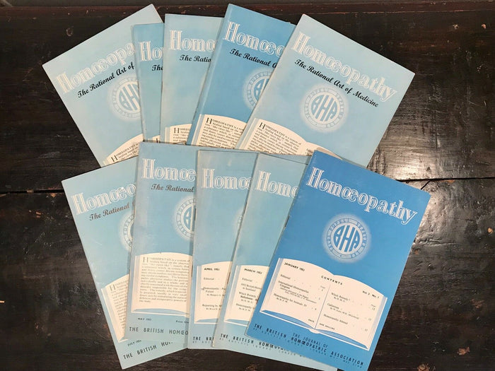 HOMOEOPATHY - BRITISH HOMOEOPATHIC ASSN JOURNALS - 10 Original Journals, 1953