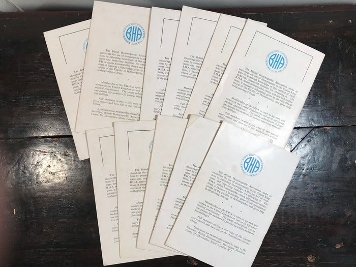 HOMOEOPATHY - BRITISH HOMOEOPATHIC ASSN JOURNALS - 11 Original Journals, 1956-8