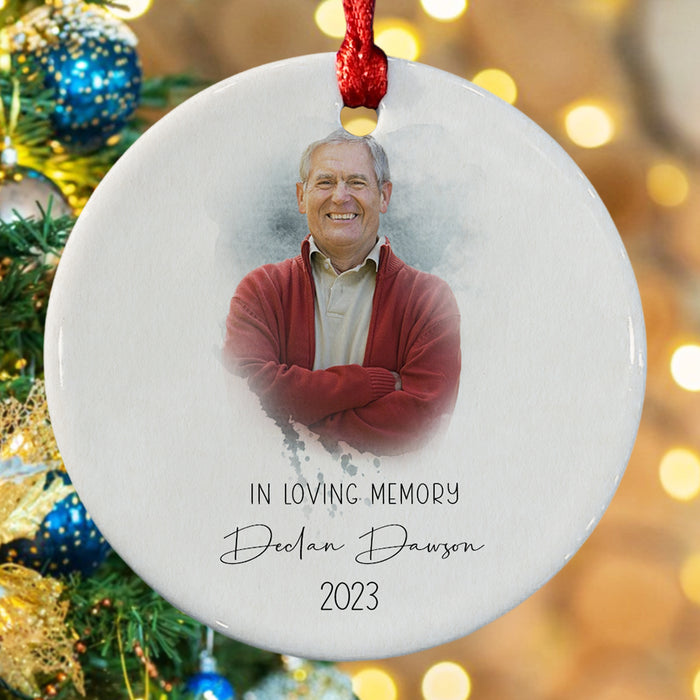In Loving Memory Ornament With Picture | Ornament Memorial Loved One