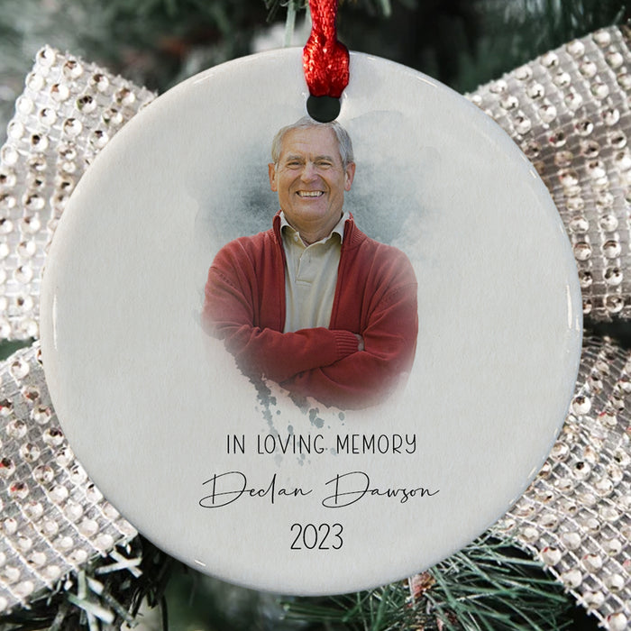 In Loving Memory Ornament With Picture | Ornament Memorial Loved One