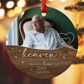 In Memory of Dad Ornaments | Custom Memorial Ornaments With Picture