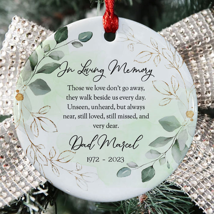 In Memory of Dad Ornaments | Sympathy Ornaments