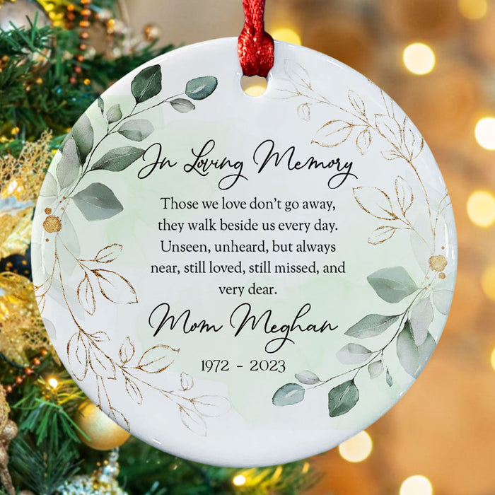 In Memory of Mom Ornaments | Rememberance Ornaments
