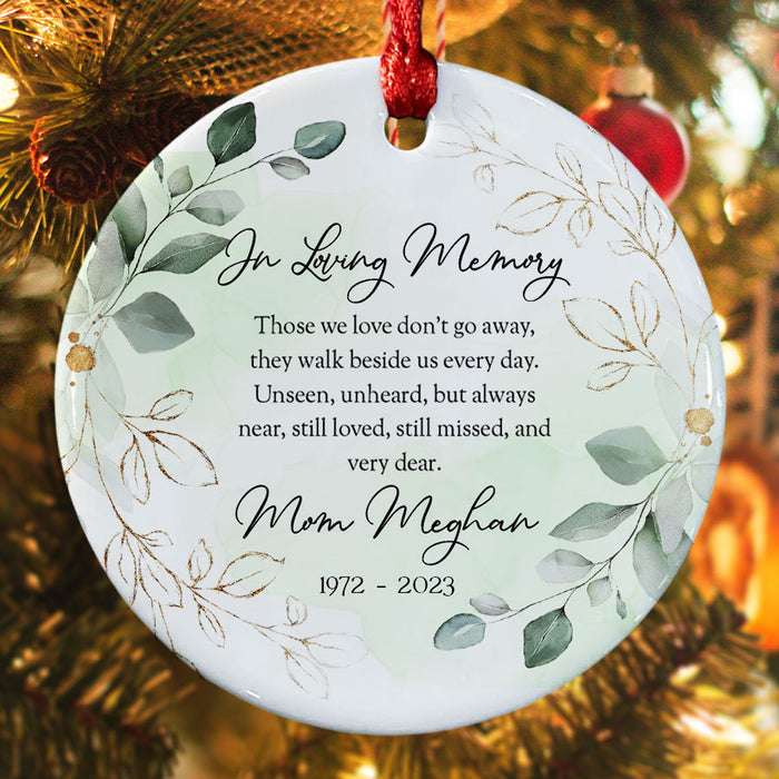In Memory of Mom Ornaments | Rememberance Ornaments