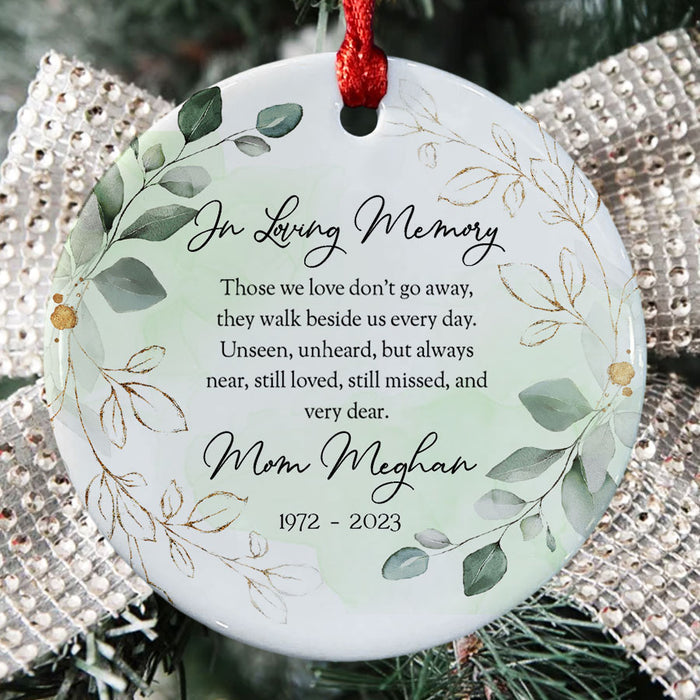 In Memory of Mom Ornaments | Rememberance Ornaments