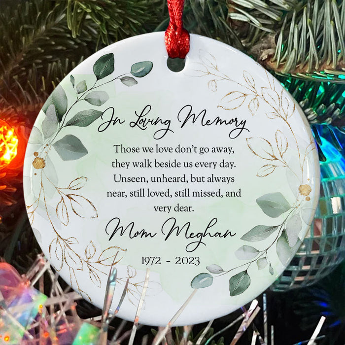 In Memory of Mom Ornaments | Rememberance Ornaments