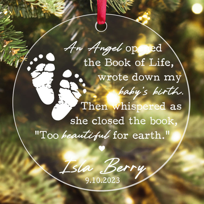 Infant Loss Ornament | Custom Miscarriage Ornament