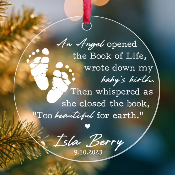 Infant Loss Ornament | Custom Miscarriage Ornament
