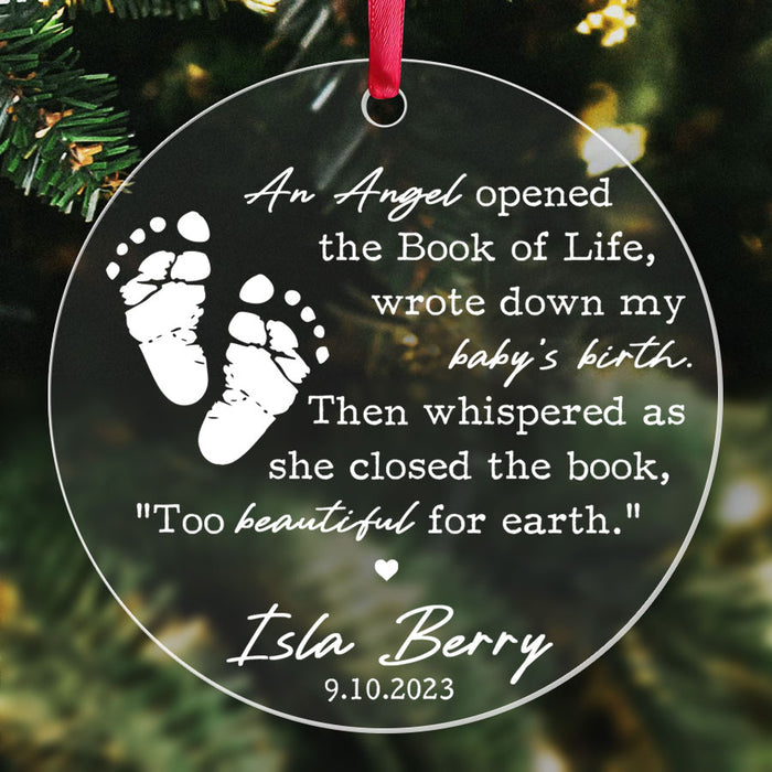 Infant Loss Ornament | Custom Miscarriage Ornament