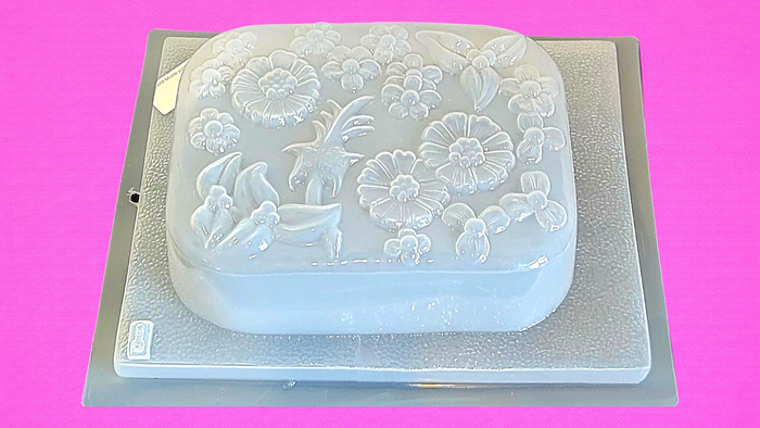 J-888 Molde Jumbo  Rectangular con Flores