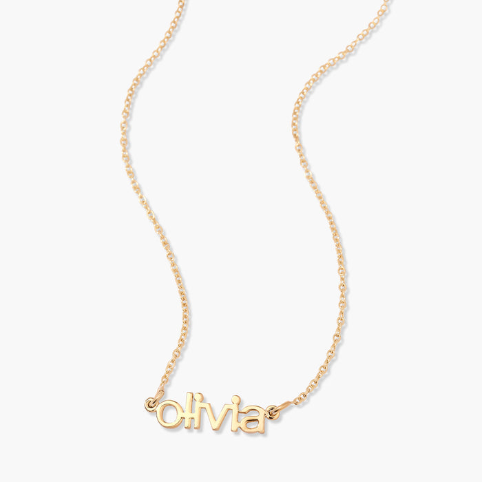 Jeannie Nameplate Necklace