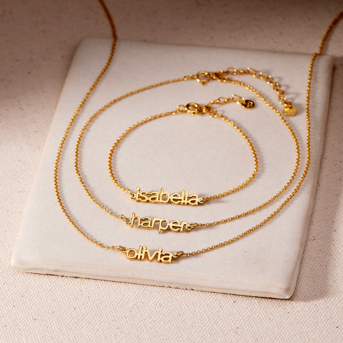 Jeannie Nameplate Necklace
