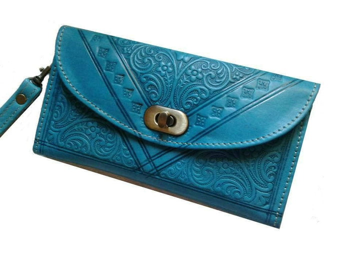 Kharrazine Wallet - Turquoise - Kharrazine Wallet | Moroccan Corridor